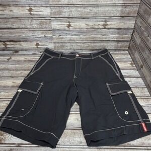 Tommy Bahama Relax Mens Navy‎ Cargo Swim Trunks Board Shorts Size 32